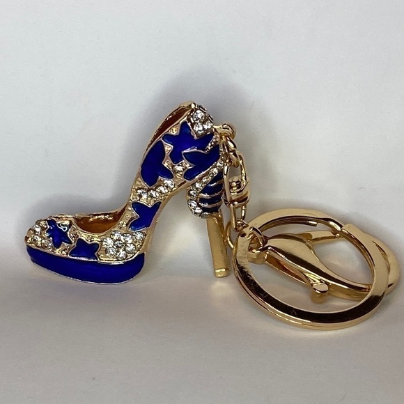 Accessories - BLUE & GOLD HEEL KEYCHAIN ✨✨✨